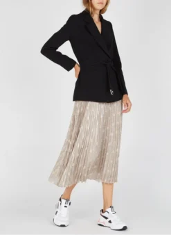 CLAUDIE PIERLOT VALAYA - Blazer Met Ceintuur En Lange Mouwen | Zwart -Kleding Winkel 2337311