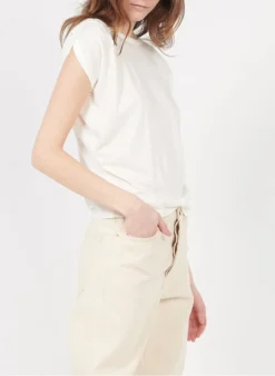 Sessun SIXTOJACQUARD - Wijde Top Met Boothals | Wit