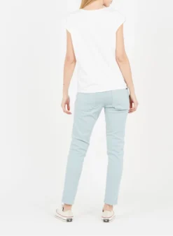 MAS2020-04 - Mouwloze, Katoenen Top Met V-hals | Wit -Kleding Winkel 2867813