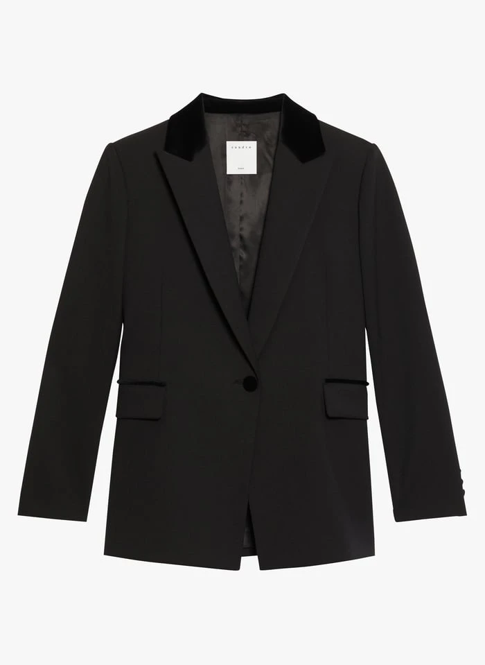 Sandro HELLA - Jasje Met Reverskraag | Zwart 2 Sandro HELLA - Jasje Met Reverskraag | Zwart - Afbeelding 2