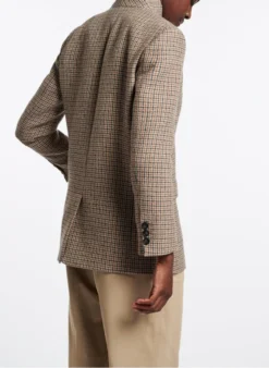 Vanessa Bruno JOVANKA - Geruit, Wollen Jasje Met Sjaalkraag | Veelkleurig -Kleding Winkel 3168149