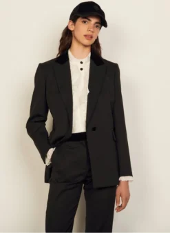 Sandro HELLA - Jasje Met Reverskraag | Zwart 8 Sandro HELLA - Jasje Met Reverskraag | Zwart -Kleding Winkel 3218121