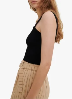 Maje MACLYNA - Crop-top | Zwart -Kleding Winkel 3406876