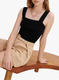 Maje MACLYNA - Crop-top | Zwart -Kleding Winkel 3406877