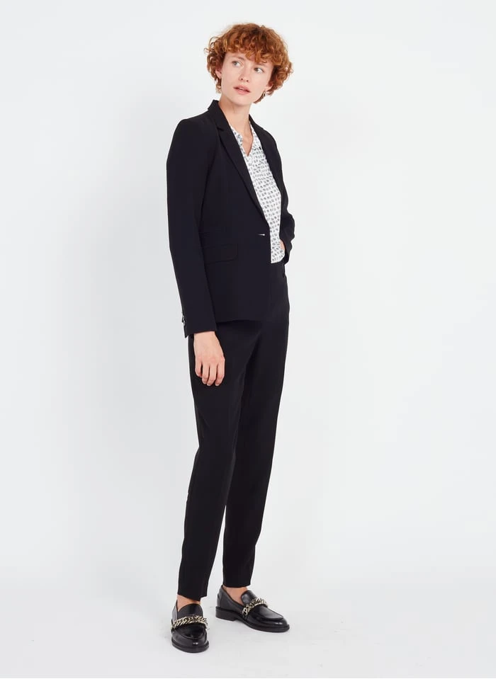 Caroll Jasje Met Reverskraag | Zwart 4 Caroll Jasje Met Reverskraag | Zwart - Afbeelding 4