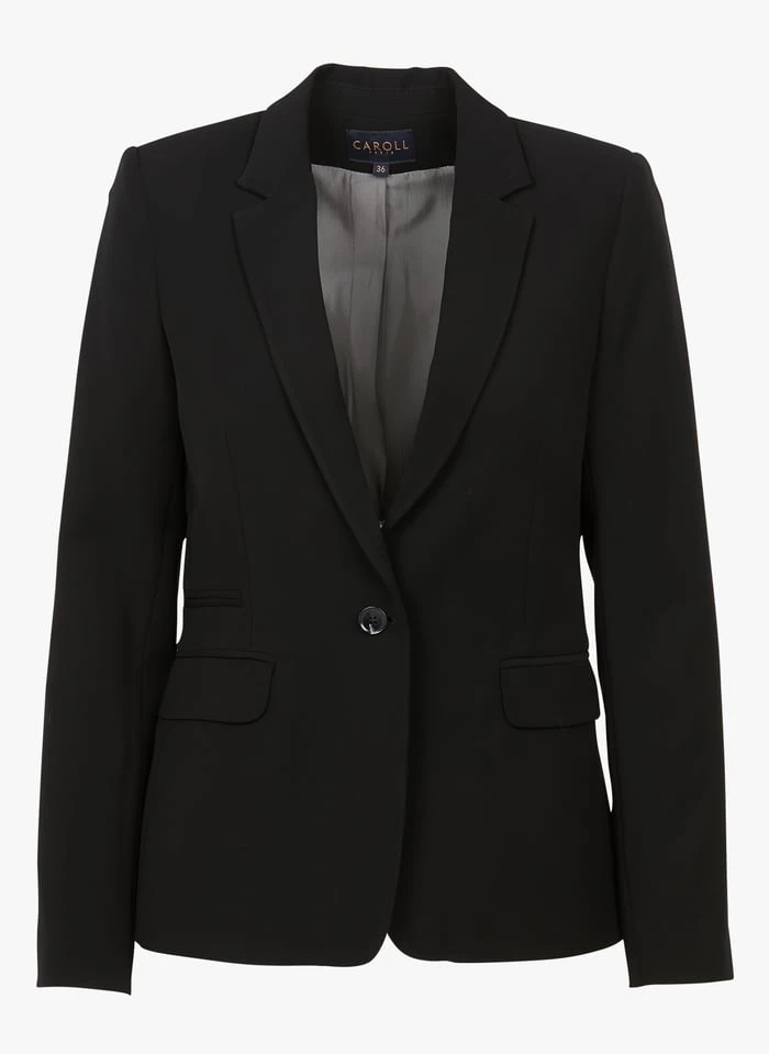 Caroll Jasje Met Reverskraag | Zwart 3 Caroll Jasje Met Reverskraag | Zwart - Afbeelding 3