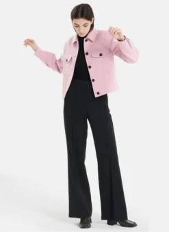 ZAPA MONA - Overshirt Wolblend | Roze -Kleding Winkel 3766937