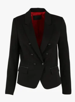 Ikks Jasje Met Overslag En Dubbele Knopenrij | Zwart 7 Ikks Jasje Met Overslag En Dubbele Knopenrij | Zwart -Kleding Winkel 3769212