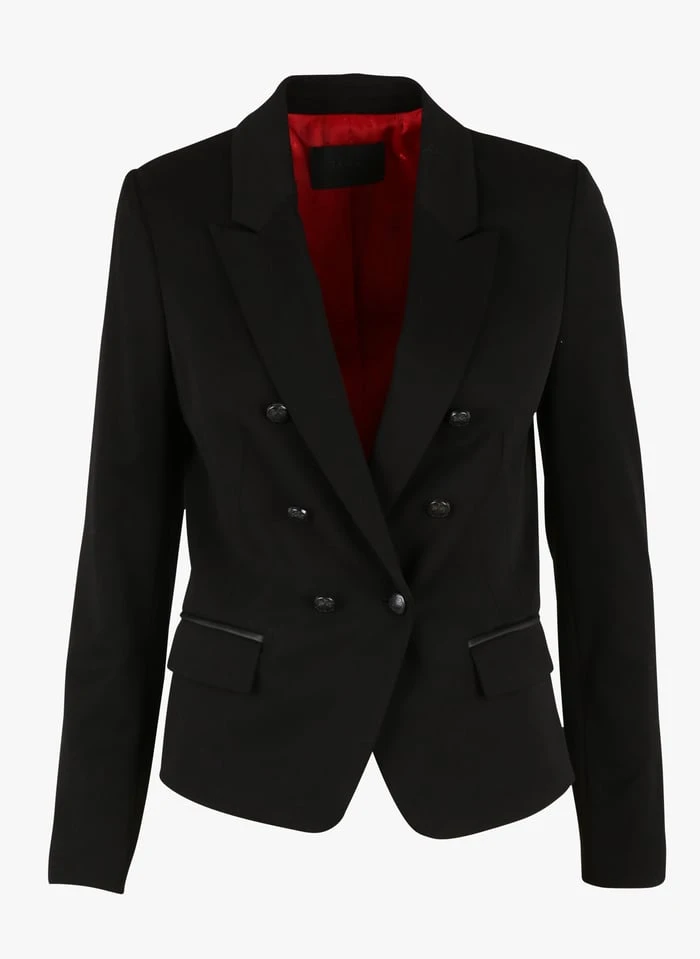 Ikks Jasje Met Overslag En Dubbele Knopenrij | Zwart 3 Ikks Jasje Met Overslag En Dubbele Knopenrij | Zwart - Afbeelding 3