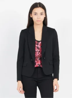 Ikks Jasje Met Overslag En Dubbele Knopenrij | Zwart