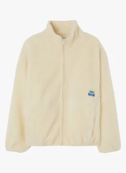 American Vintage HOKTOWN - Fleece Jasje Met Rits | Beige -Kleding Winkel 3806320