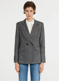 CLAUDIE PIERLOT VILLAGA - Rechte Blazer | Grijs