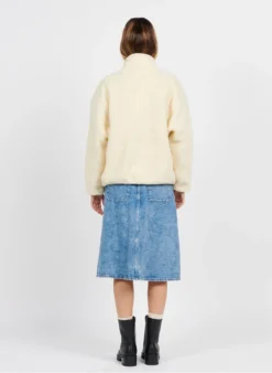 American Vintage HOKTOWN - Fleece Jasje Met Rits | Beige -Kleding Winkel 3858858