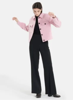 ZAPA MONA - Overshirt Wolblend | Roze -Kleding Winkel 3865187