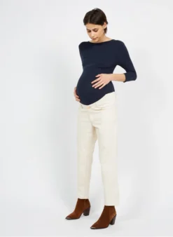 BODY DOS - Zwangerschapsbody Katoenblend | Blauw -Kleding Winkel 3910389