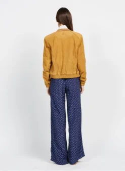 ONE STEP Suède-achtig, Leren Jasje | Bruin -Kleding Winkel 3926932