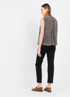 Ikks Mouwloze Top Van Lurex | Goudkleurige -Kleding Winkel 3972178