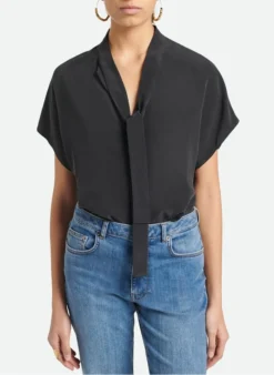 Vanessa Bruno ASHLEY - Top Met Strikkraag | Zwart