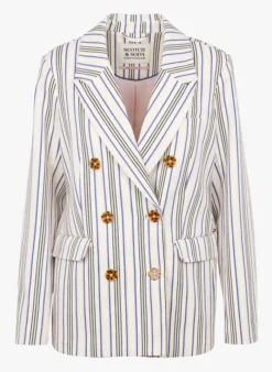 Scotch And Soda Gestreepte Blazer | Gestreepte -Kleding Winkel 3984587