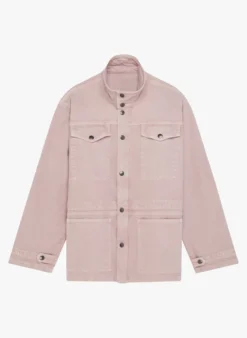 Vanessa Bruno TITOUEN - Oversized Katoenen Jasje | Roze 8 Vanessa Bruno TITOUEN - Oversized Katoenen Jasje | Roze -Kleding Winkel 3995939