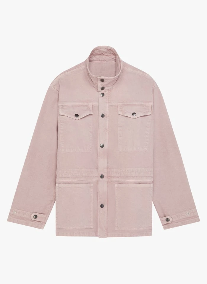 Vanessa Bruno TITOUEN - Oversized Katoenen Jasje | Roze 3 Vanessa Bruno TITOUEN - Oversized Katoenen Jasje | Roze - Afbeelding 3