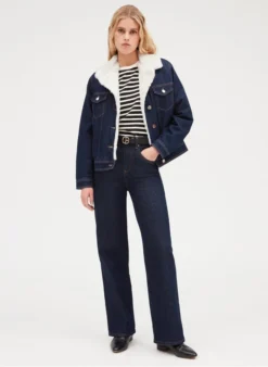 CLAUDIE PIERLOT VAGUE - Blazer Van Spijkerstof En Katoen | Jeans Onbewerkt -Kleding Winkel 4009151