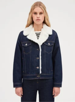 CLAUDIE PIERLOT VAGUE - Blazer Van Spijkerstof En Katoen | Jeans Onbewerkt