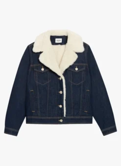 CLAUDIE PIERLOT VAGUE - Blazer Van Spijkerstof En Katoen | Jeans Onbewerkt -Kleding Winkel 4009261