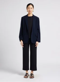 THEORY RELAX JKT - Open Blazer Van Crêpe | Blauw -Kleding Winkel 4009937