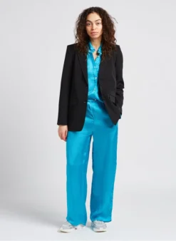 Vila Rechte Blazer | Zwart -Kleding Winkel 4010243