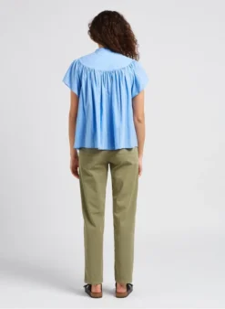 Bellerose HEIDI - Top Met Ronde Hals En Borduursel Katoenblend | Violet -Kleding Winkel 4010449