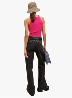 Maje MYCHAIN - Top Van Viscosemix Met Schouderbandjes En Schakels | Roze 10 Maje MYCHAIN - Top Van Viscosemix Met Schouderbandjes En Schakels | Roze -Kleding Winkel 4010911