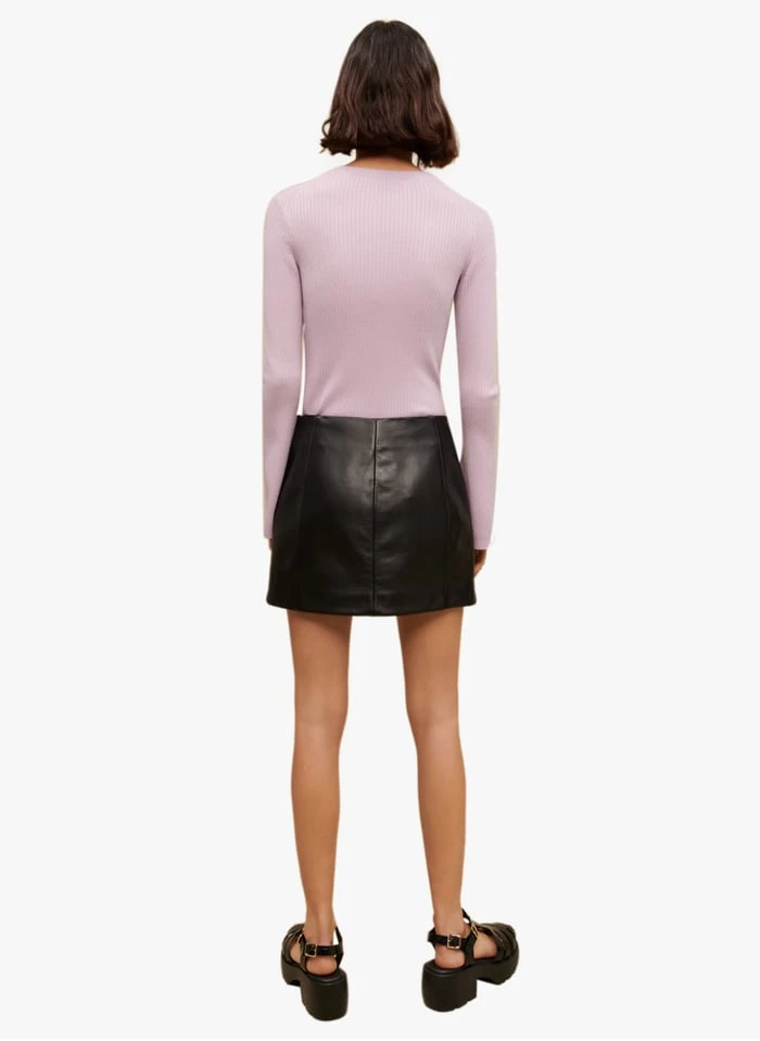 Maje MYSANY - Strakke Top Met Geborduurde Details | Violet 7 Maje MYSANY - Strakke Top Met Geborduurde Details | Violet - Afbeelding 7