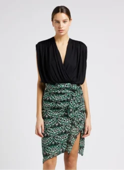 IRO BIANO - Mouwloze Top Met V-hals | Zwart