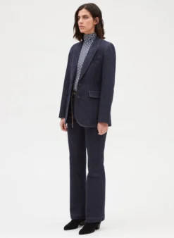 CLAUDIE PIERLOT VINTAGE - Blazer Van Katoenen Spijkerstof | Jeans Onbewerkt -Kleding Winkel 4013439