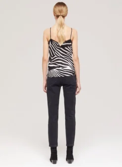 THE KOOPLES Topje Met Dierenhuidprint | Zwart -Kleding Winkel 4015959