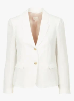 VANESSA - Linnen Blazer | Beige -Kleding Winkel 4028124