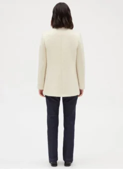 CLAUDIE PIERLOT GAUFRE - Halflang Jasje Van Tweed | Beige -Kleding Winkel 4028870