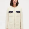 CLAUDIE PIERLOT GAUFRE - Halflang Jasje Van Tweed | Beige