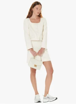 Tara Jarmon VERNIS - Kort Jasje Met Vierkante Hals | Wit -Kleding Winkel 4030737