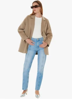 Tara Jarmon VIRGO - Ruimvallend Jasje Wolblend | Beige -Kleding Winkel 4030741