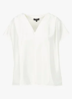 Caroll VICTOR - Satijnachtige Top Met V-hals | Blauw