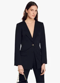 Kleding Winkel 19 Sandro ABILLY - Blazer | Zwart