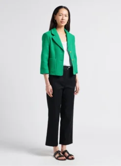 GERARD DAREL NASREEN - Kort Jacquard Jasje Van Katoenmix | Groen 8 GERARD DAREL NASREEN - Kort Jacquard Jasje Van Katoenmix | Groen -Kleding Winkel 4039136