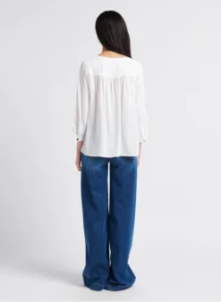 GERARD DAREL CLAUDE - Soepelvallende Blouse Van Crêpe | Wit -Kleding Winkel 4039139