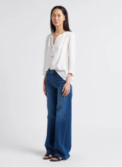 GERARD DAREL CLAUDE - Soepelvallende Blouse Van Crêpe | Wit -Kleding Winkel 4039140