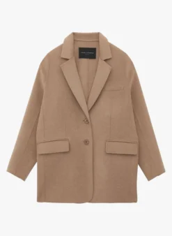 Tara Jarmon VIRGO - Ruimvallend Jasje Wolblend | Beige -Kleding Winkel 4045691