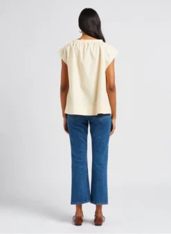 Soeur TANGER - Top Van Katoenpopeline | Beige -Kleding Winkel 4047360