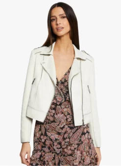 MORGAN GRAMINA - Recht Jasje Met Rits | Beige