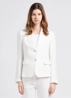 VANESSA - Linnen Blazer | Beige